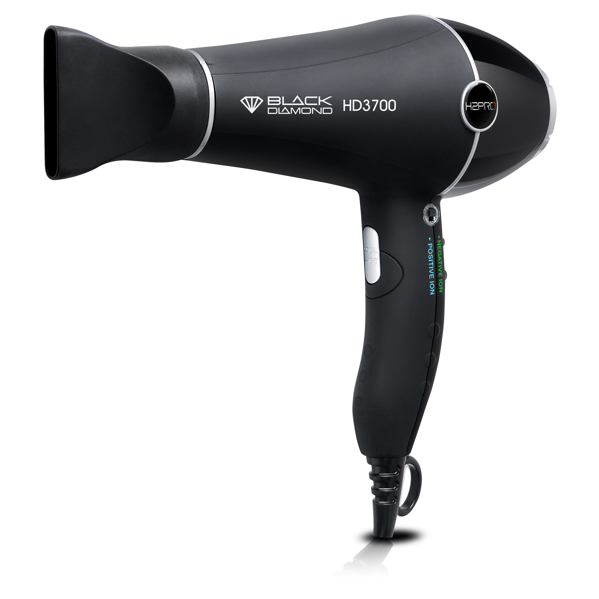 H2PRO Black Diamond HD3700 - Professional Hair Dryer – H2Pro