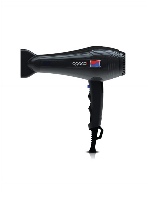 Agacci D2100 Lightweight Hair Dryer – Black - H2pro Beautylife