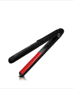 Mini 3/4″ Ceramic Flat Iron – Black/red – Travel Size - H2pro Beautylife