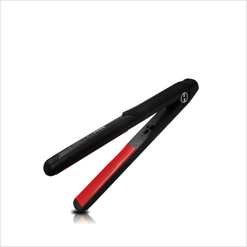 H2PRO MINI 3/4″ CERAMIC FLAT IRON – BLACK/RED – TRAVEL SIZE