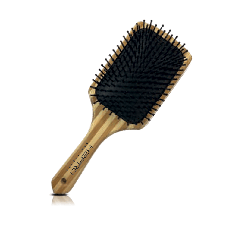 Large Wood Paddle Brush w/Nylon Bristle
